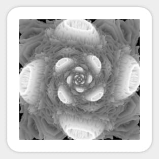 3D Snowflake Christmas Floral Rose Sticker